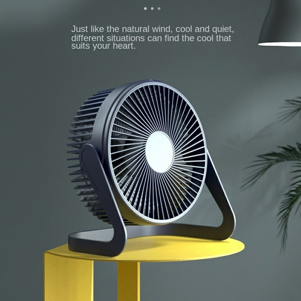 Verão de refrigeração usb ventilador desktop portátil mini refrigerador ar rotação ângulo ajustável para escritório computador doméstico ventiladores estudante