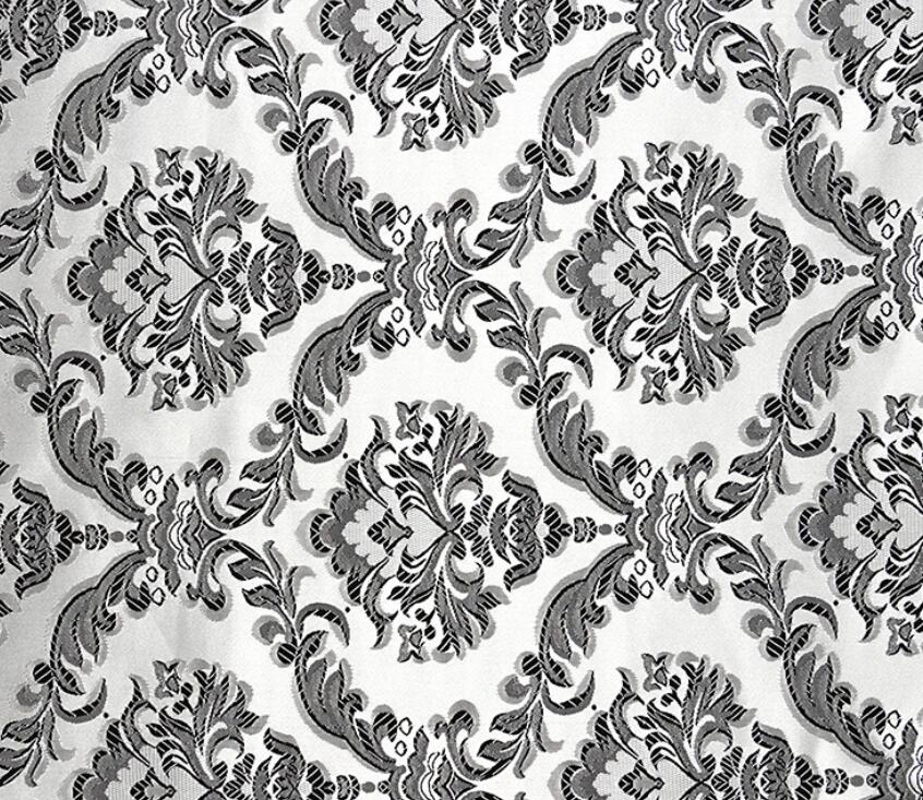 Jacquard Satin Fabric Floral Pattern 200D glossy 150cm*100cm for dress shoe Cosplay DIY bag Clothing: 3