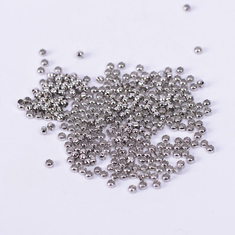 Camal 500 stuks/zak 2.0/2.5mm krimpconnectoren voor het bevestigen van ringkralengordijnaccessoires verlichting in fittinglijn positioneringsbarrière