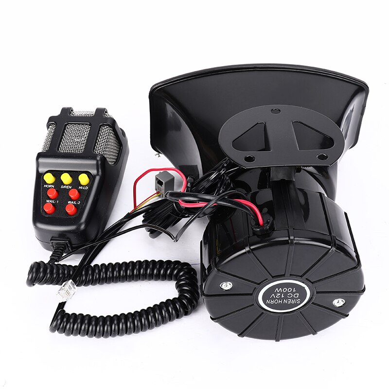 12V 7 Sounds 130dB Wireless Electronic Siren Loud Car Warning Alarm Police Fire Siren Horn Car ccessories