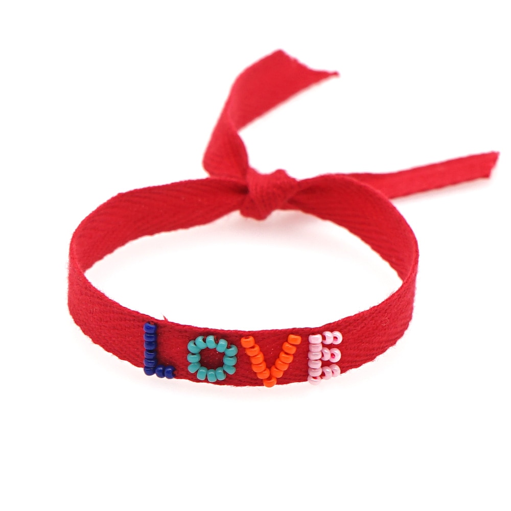 Go2 boho liefdesbrief armbanden miyuki handgemaakte armbanden voor vrouwen sieraden boho pulseras mujer moda sieraden