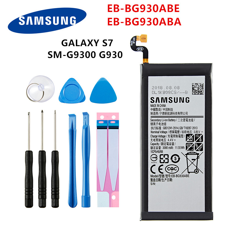 SAMSUNG Orginal battery For Samsung Galaxy S6 S6 Edge/Plus S7 S7 Edge S8 S8 Plus+ S9 S9 Plus S10 S10E S10 Plus J5 Pro J7 Pro: EB-BG930ABE For S7