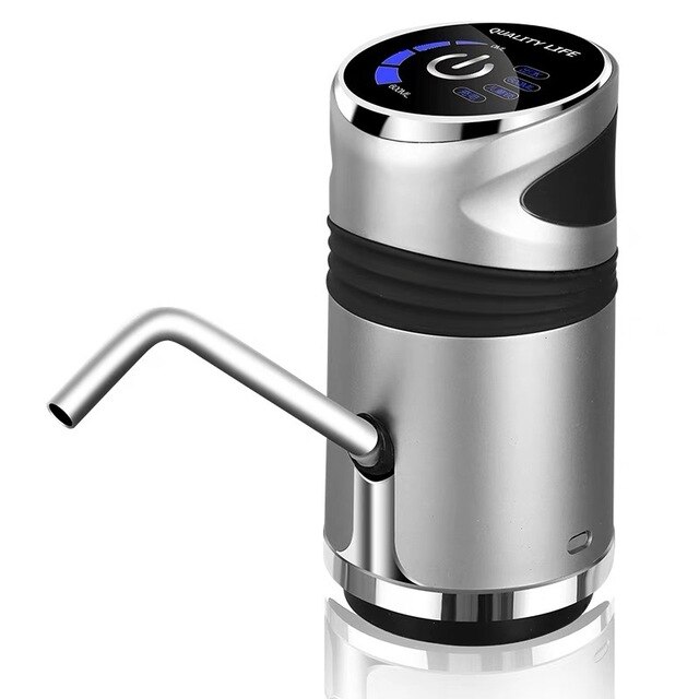 Usb opladning automatisk vanddispenser vandhane bærbar intelligent berøringsvand vandhanen vand drikke maskine vand pumpe enhed: Sølv