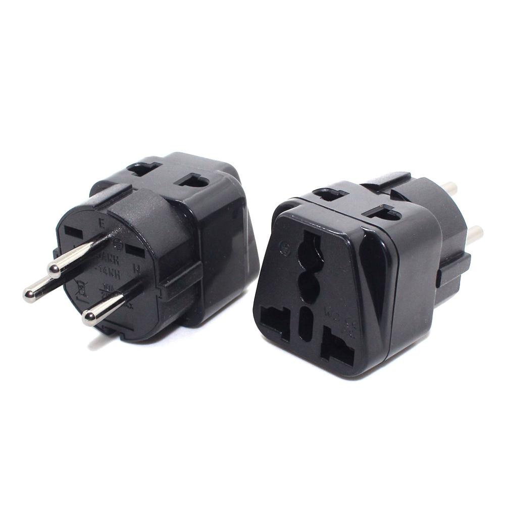 Israël Travel Adapter 2 Way Outlet Stekker Veranderen Au/Us/Eu/Uk Naar Israëlische 3 Pin geaarde Stekker Adapter Gew 10A 250V