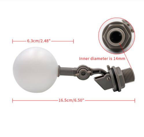 Mini Plastic Vlotter DN15 1/2 &#39;&#39;DN20 3/4&#39;&#39; Inch Collectie Verstelbare Aquarium Omgekeerde Osmose Systeem Float Bal Voor water Kom: DN15