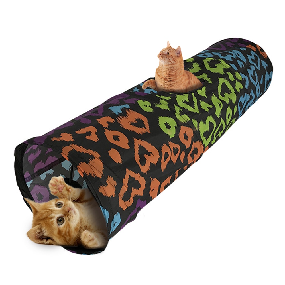 2 gaten huisdier katten speelgoed tunnel speelbuizen opvouwbaar kreukeltraining interactief leuk speelgoed puppy fretten konijnen spelen hondentunnel