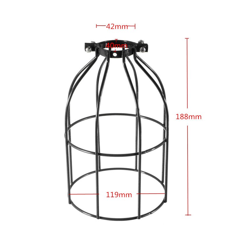 Smuxi Lampe Abdeckungen Jahrgang Stahl E27 Birne Schutz Klemme Auf Metall Lampe KäFeige retro Müer Licht Industrielle Anhänger Lichter
