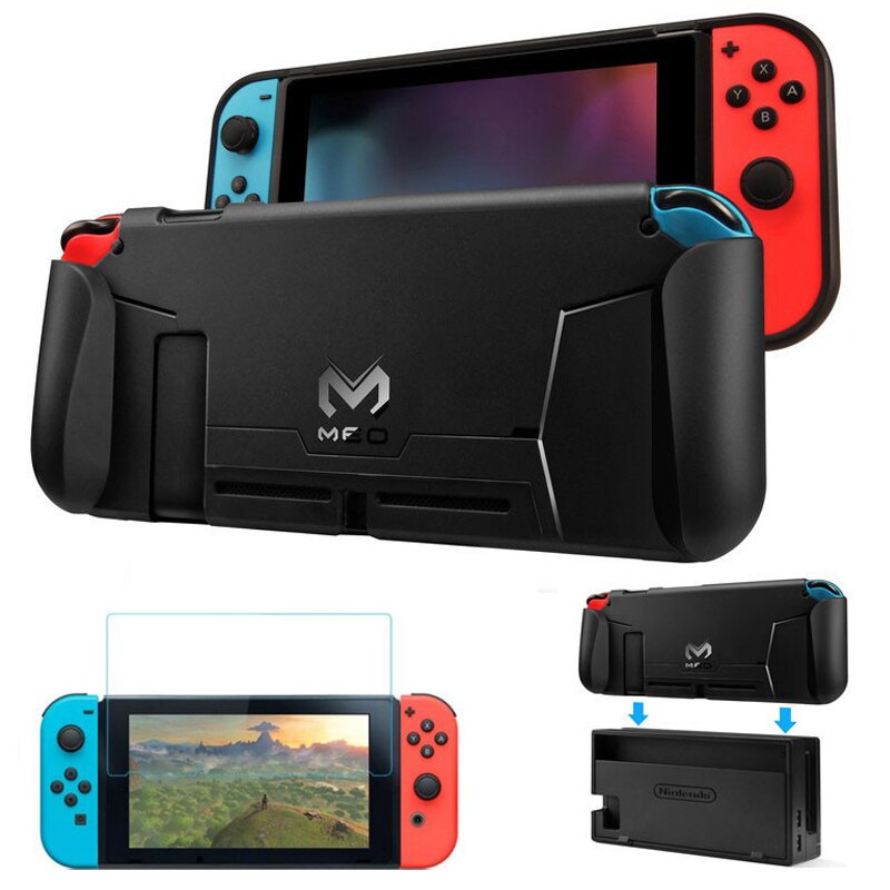 Nintend Switch Accessories Protective Case Guard Cover TPU Shell Docking Handle Grips w/ Card Slot For Nintendos Nintendoswitch: Group 2