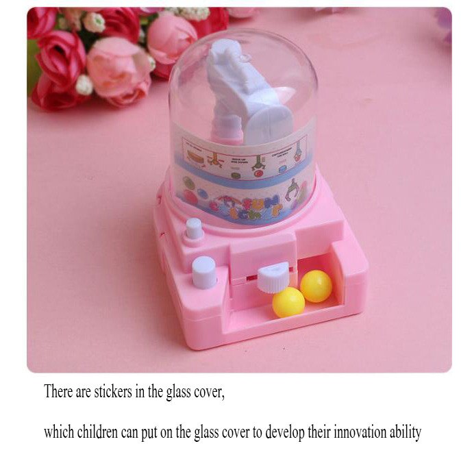 Mini Doll Machine Grabbing Ball toy Coin Candy Machine Play House Catch Ball Machine Capsule Machine Educational christmas Toys