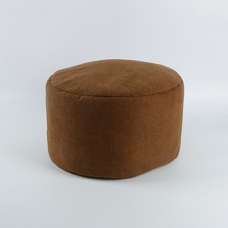 Kids Bean Bag Sofa Stoel Ligstoel Bank Poef Zetel Woonkamer Meubels Zitzak Bed Poef Bladerdeeg Couch Tatami: brown filled