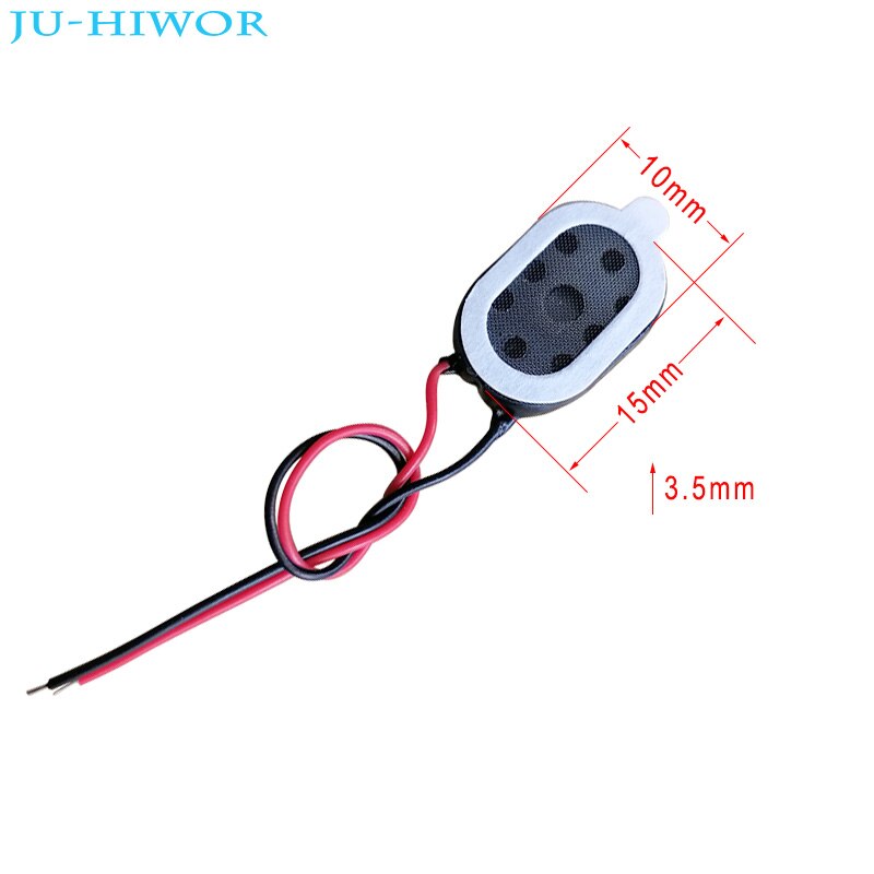Acoustic Speaker 1510 1015 Oval Tablet Phone MP3 Loudspeaker 1W 8 Ohms Height 3.5MM With Wires DIY Thin and small speaker