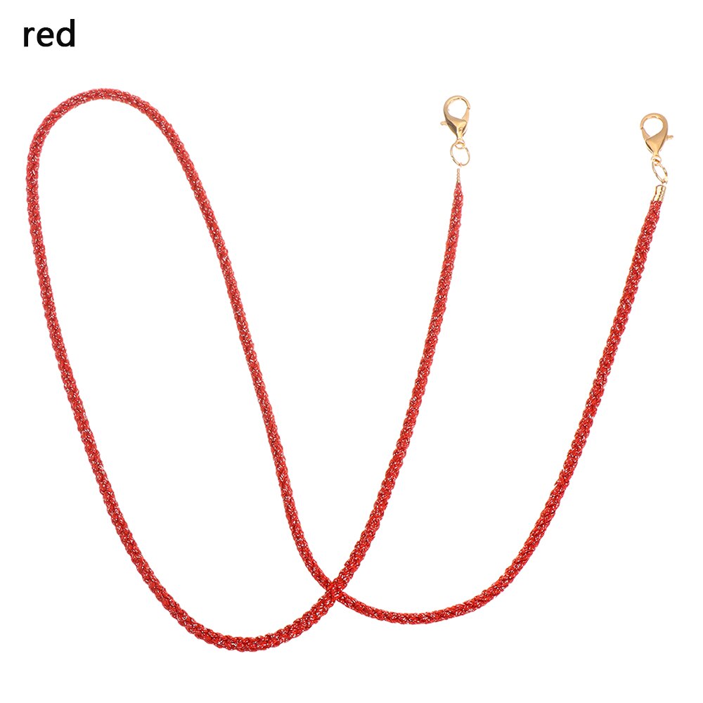 Anti-verloren Gesicht Maske Schlüsselband Kette für Erwachsene freundlicher Sonnenbrille Seil Masken Schnur Halfter Leichte Brillen Band: rot