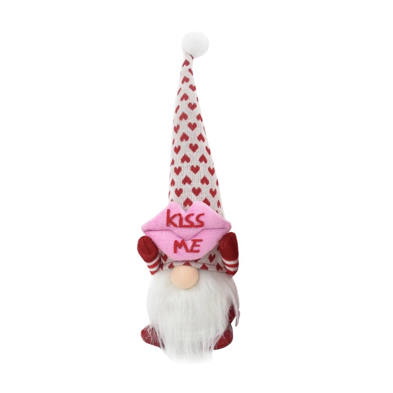 Valentine's Day Glowing Doll Love Heart/Love Heart Plush Toy Rudolph Goblin Home Decors Year Birthday for Lover: boy