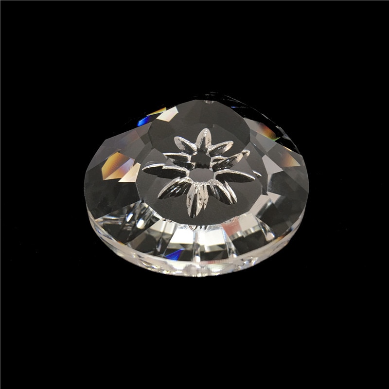 Clear 50Mm 10Pcs Suncatcher Prisma Glas Lamp Hanger Kroonluchters Druppels Voor Kroonluchter Accessoires Decoratie