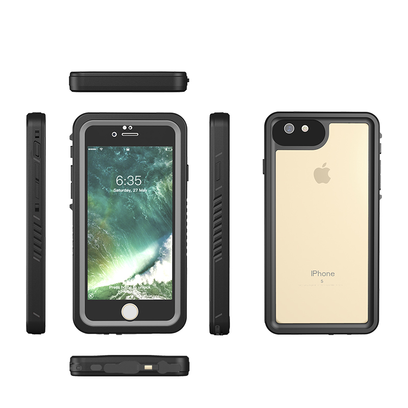Voll versiegelte IP68 Wasserdichte Hülle für Apfel iPhone SE3, SE2, 7, 8 Plus, Unterwasser tauchen, draussen Sport, Anti-Abdeckung