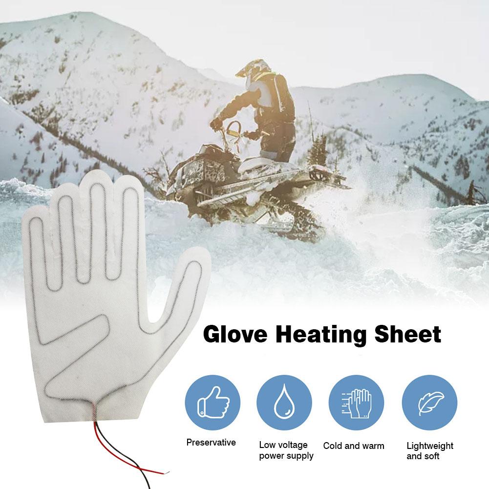 Glove Heating Sheet Composite Fiber PTC 3 Adjustable Heating Levels Electric Heating Pads for Winter