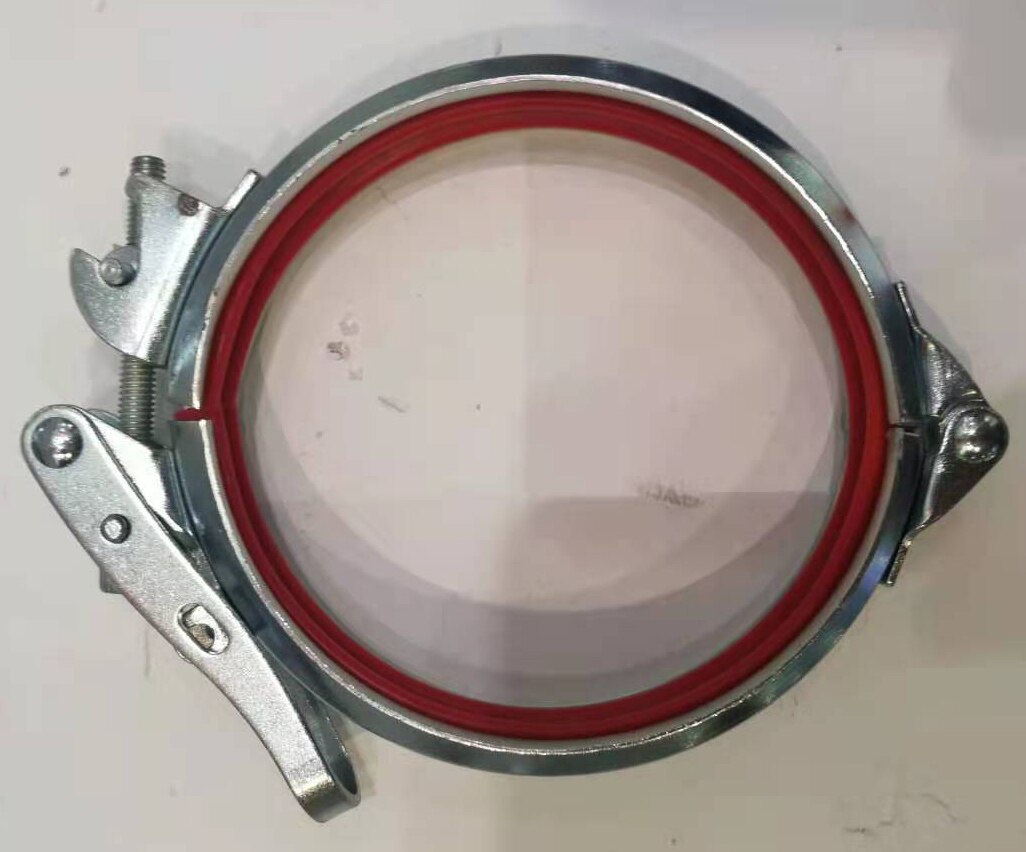 Stainless steel 304 inner diameter Quick installation air duct pip vigorously clamps handle clamp V band clamp