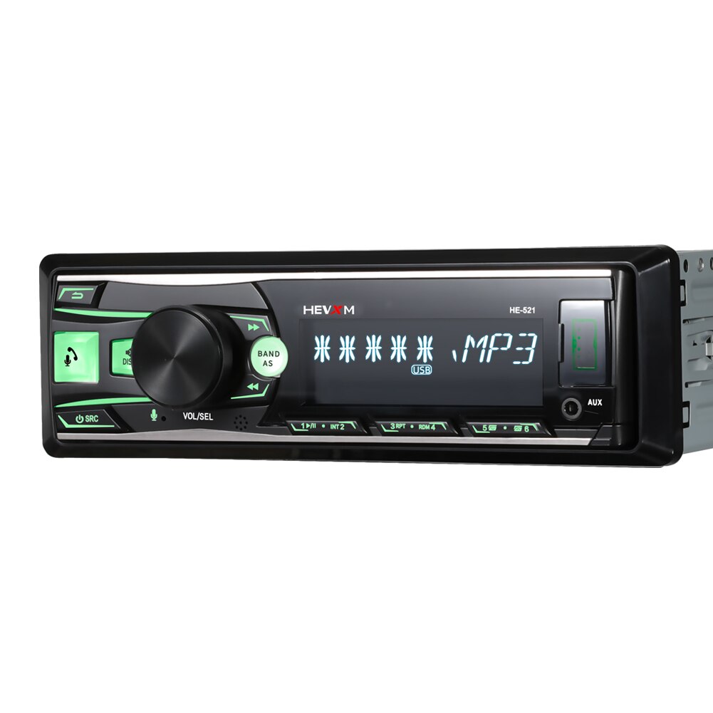12V In-Dash Car Radio Stereo Voice Control Removable Panel Bluetooth Autoradio FM USB AUX-IN 1DIN MP3 Multimedia Player