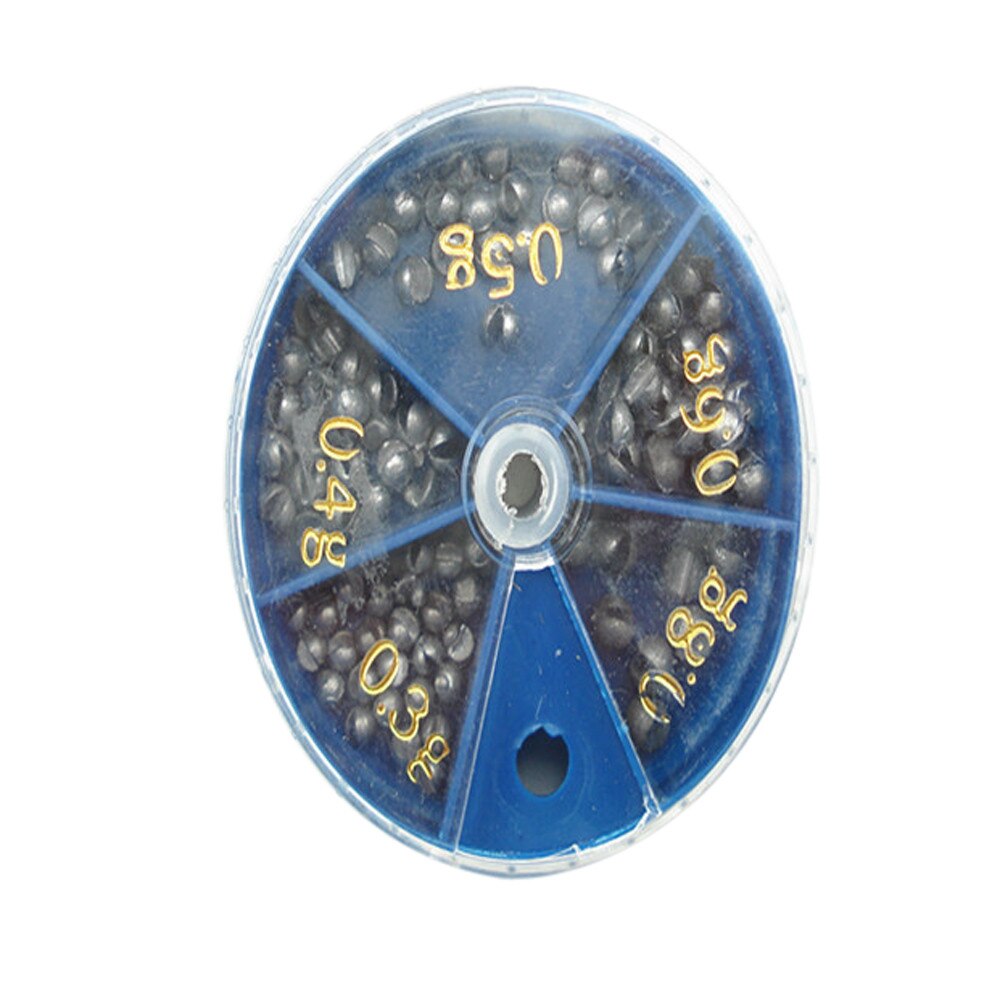 Fishing Egg Bullet Rig Sinkers Angling Lead Weight Split Shot Box Fishing Accessories