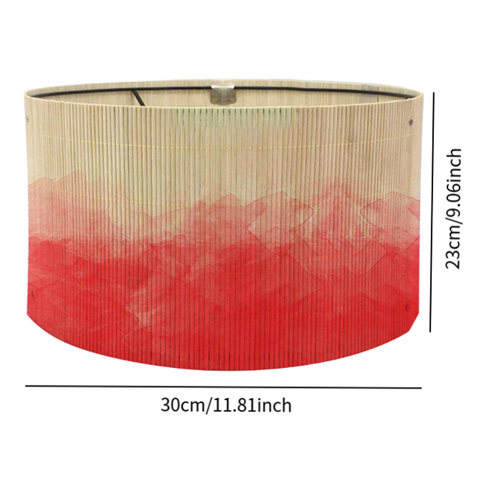 Drum Lampenkap E27 Slaapkamer Lampenkap Bamboe Lampenkappen Kroonluchter Lamp Lampenkap Voor Staande Lampen Hangende Bedlampjes