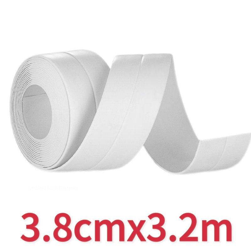 1 Rolle Kartuschenband, wasserdichtes PVC-Dichtungsband, Küchenarbeitsplatte, Waschbecken, Badewanne, Badezimmer, Dusche, Toilette und Boden, Wandaufkleber: Braun