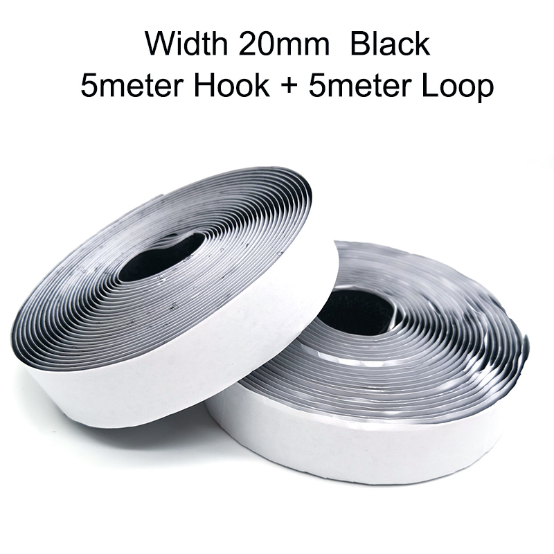 5 m/par de tiras de sujeción de cinta autoadhesiva de gancho y bucle, cinta adhesiva de bucle de gancho de tela de nailon entrelazado para manualidades DIY de 16-50mm: Dorado