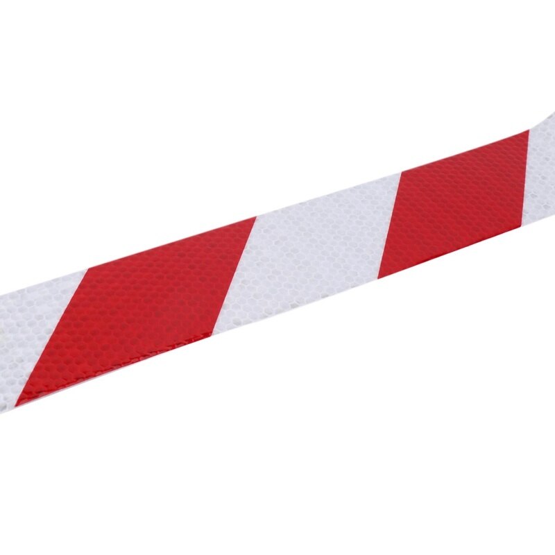 2 Stuks 10M X 5Cm Veiligheid Waarschuwing Tape Reflecterende Tape Zelfklevende Tape Reflecterende Strip Verkeer Reflecterende Stickers