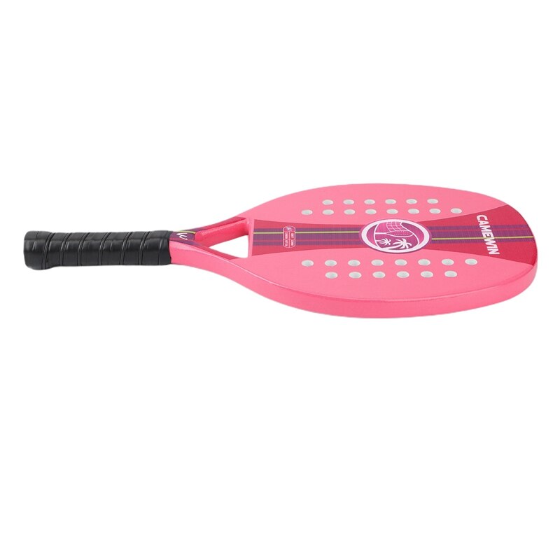 Camewin Full Carbon Strand Tennisracket Mens Professionele Zachte Eva Gezicht Beachtennis Racket Volwassen Unisex Padel Rackets