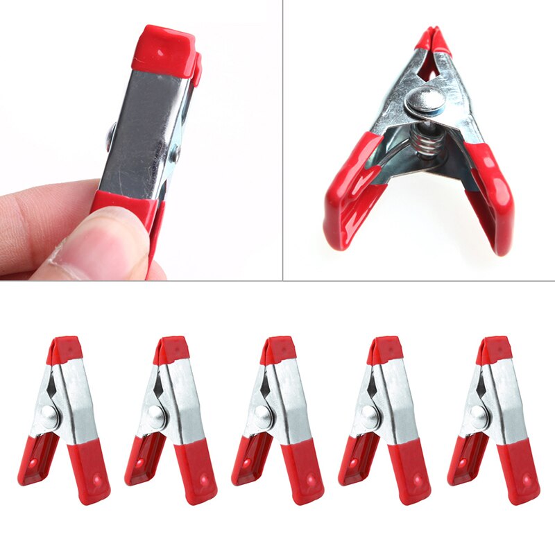 10PCS/lot Metal Spring Clamps 2" Clip Soft Plastic Tips Grip Photos Craft