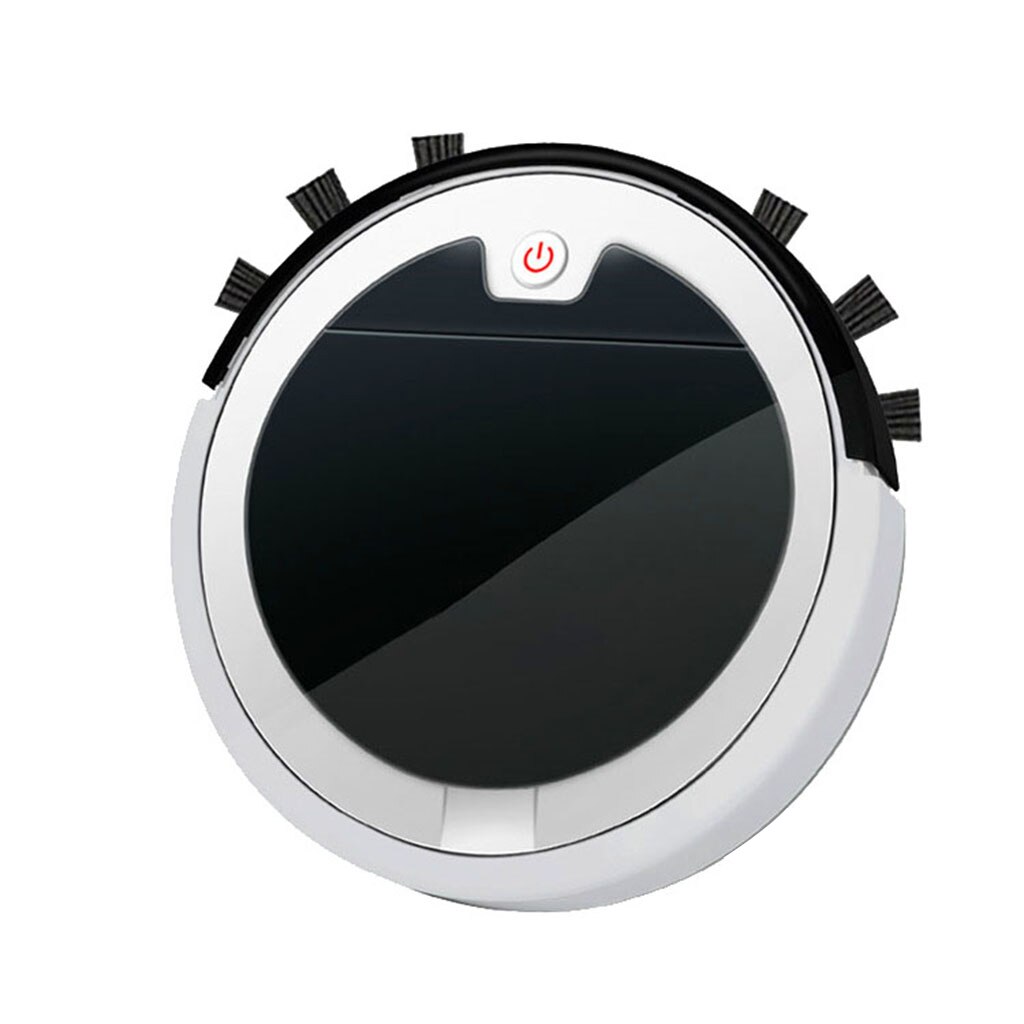 Robot aspirador 3 en 1 de 2800Pa, máquina de limpieza doméstica, Control remoto, carga inteligente, inalámbrico: Black