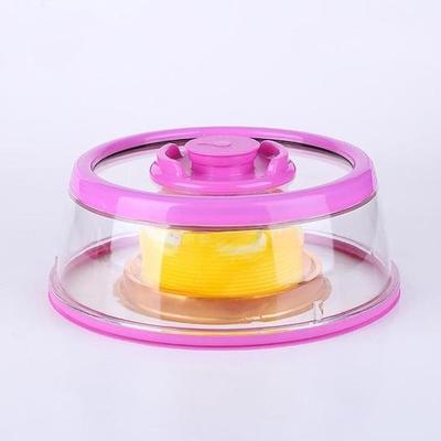 Instant vakuum food sealer mintiml cover køkken instant vacuum food sealer fresh cover køleskab tallerken cover køkkenværktøj: Lyserød