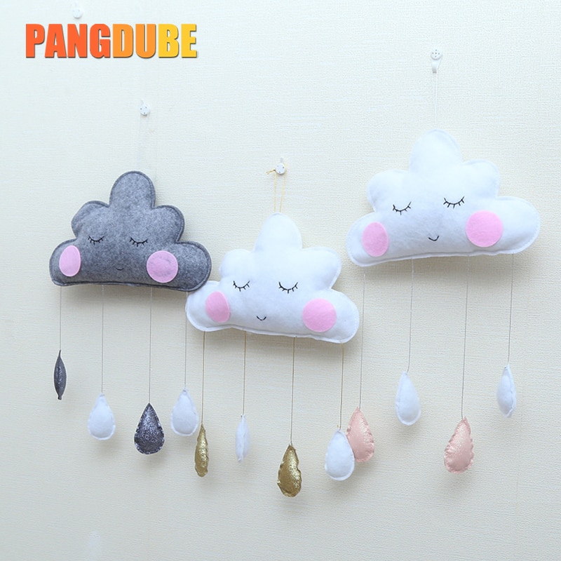 Colgante de gota de agua nube cosas para la decoración de la habitación de bebé decoración de la habitación del bebé cosas de bebé para recién nacidos fotografía tienda Decoración