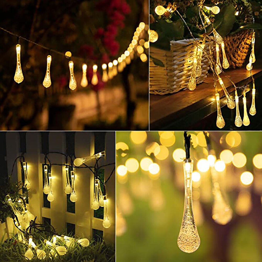 Solar LED Light Outdoor Garden Decoration Lamp 5M/6M/7M IP65 Waterproof Garland Lights For Vegetable Garden Furniture Decor
