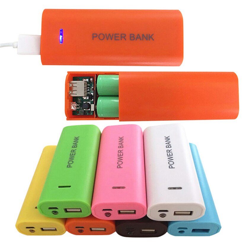 GTF 3.7V 2X18650 USB Power Bank Battery Charger Case Box Voor DIY 18650 Batterij power Bank Afneembare back Cover zonder Batterij