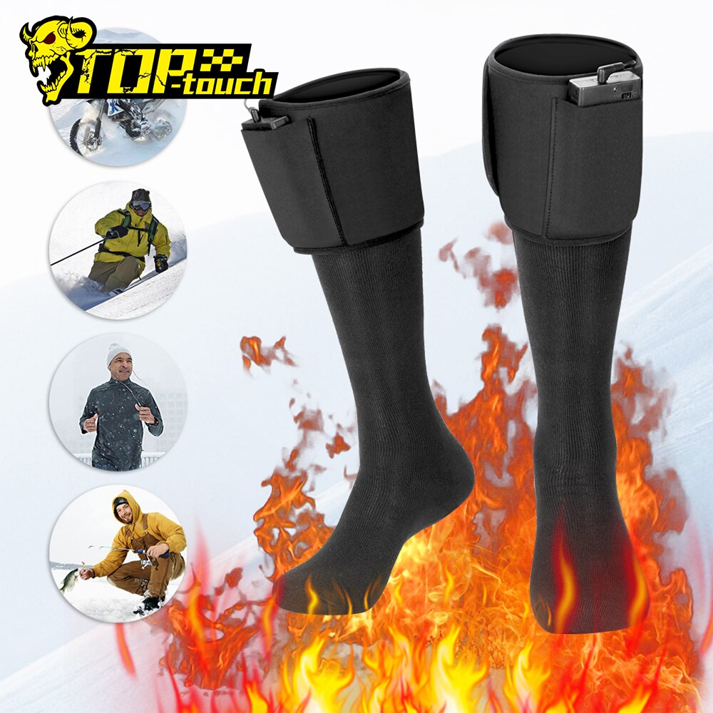 Heating Motorcycle Socks Heated Sock USB Electric Motorcycle Boots Heating Socks Infrared Heated Boots Skiing Sock Winter #