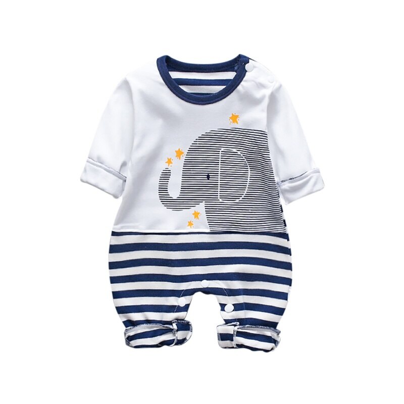 Herbst Baby Strampler für Junge Mädchen Kleidung Lässig Säuglingsspielanzug Karikatur drucken Langarm freundlicher Kleidung Gesamt Outfits