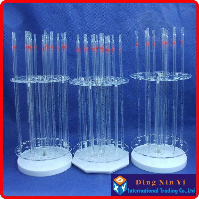 (10 pieces/lot)graduated pipette,2ml glass burette,resolution 0.02ml,Glass measuring Pipette with coding gand