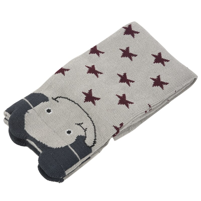 1 paar Cartoon Weiche Baumwolle Baby Kinder Winter Beinlinge Socken Kind Knie Pads grau