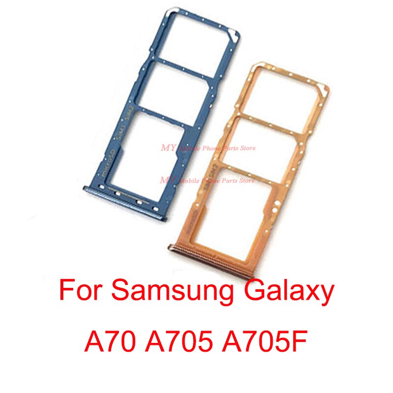10 Pcs Sim-kaart Lade Houder Reader Voor Samsung Galaxy A70 A705 A705F Moblie Telefoon Nano Micro Sd Card Slot adapter Onderdeel