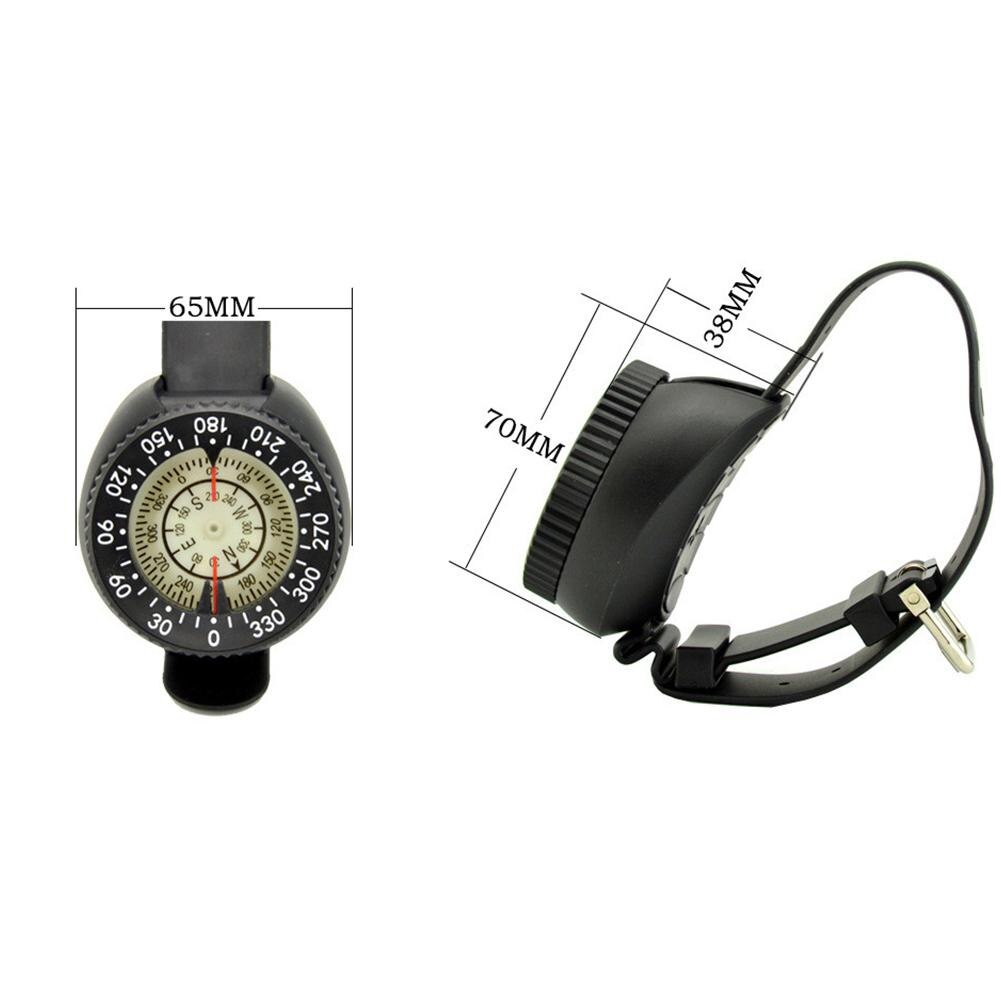 Duiken Kompas Waterdicht Noctilucent Display Horloge Kompas Op Voor Water Sport Scuba Zwemmen Snorkelen Kompas Gids