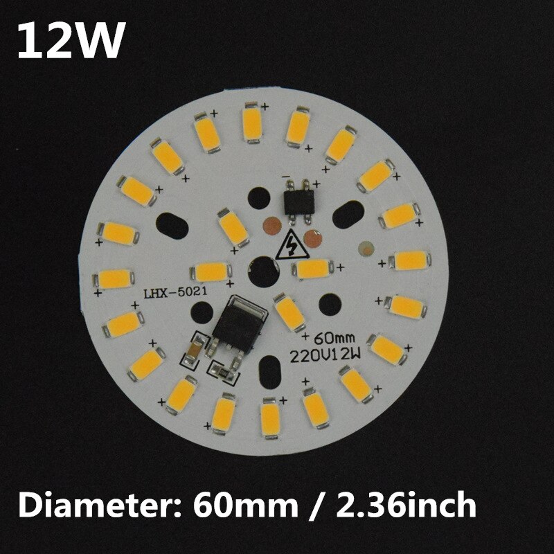 AIFENG AC220V integrated ic driver Light Source For LED Bulb 3W 5W 7W 10W 12W 15W 18W 24W 5730 SMD with led pcb module plate: Ivory / Warm white
