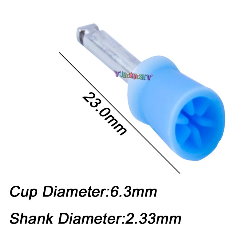 100/Doos Tandheelkundige Tand Polish Polijsten Cup Borstel Rubber Dental Care Cup Rubber Tand Profylaxe Polijstmachine Dental Care