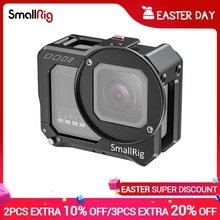 Jaula Vlogging SmallRig con adaptador de filtro de 52mm para GoPro HERO 8, jaula de cámara de aleación de aluminio negro, aparejo de Grabación de Vídeo-2505