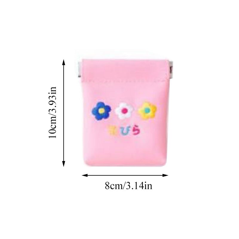Sac de rangement pour femmes, mignon sac de rangement pour fleurs broderie, porte-monnaie Portable, câble de données, écouteurs Bluetooth étui de protection