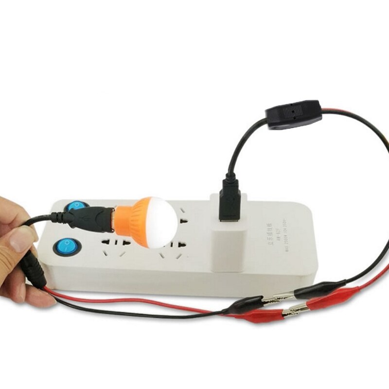 Koperen Alligator Clips Met Draad Vrouwelijke Usb Connector Meetsnoeren Krokodil Klem W-Winkel Oct31_A