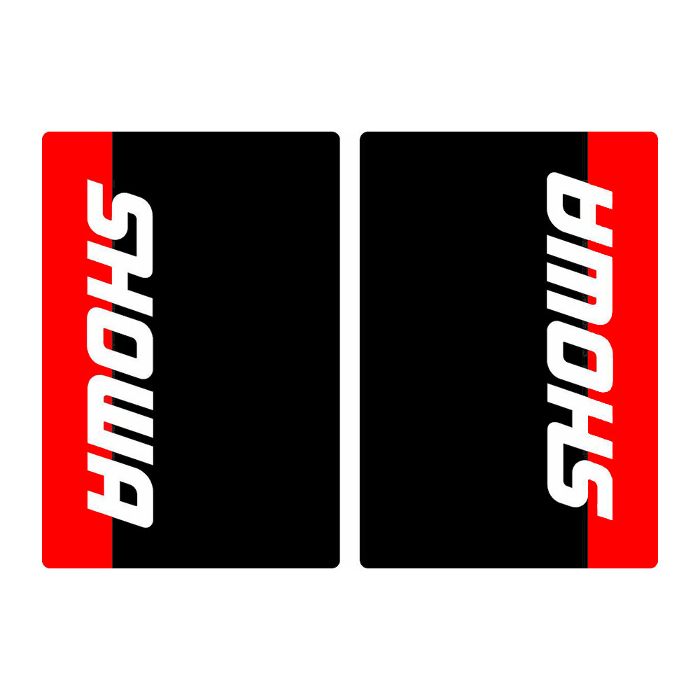 For SHOWA Motocross Upper Fork Decal Stickers Graphic Set Adhesive Red: SHOWA