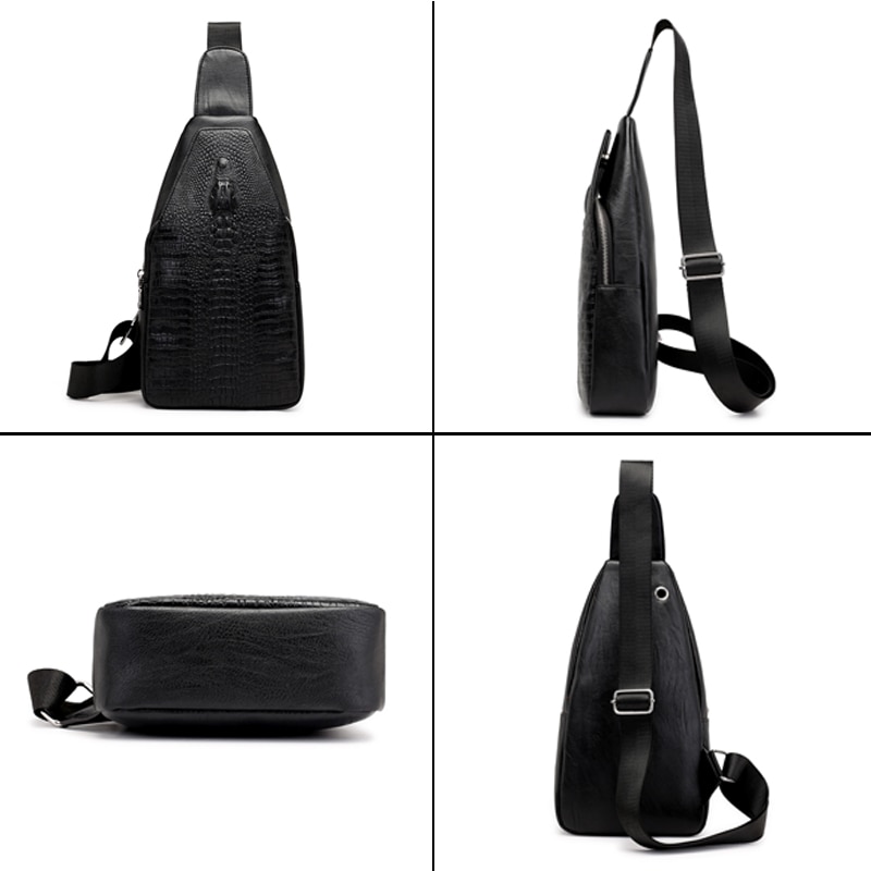 Heren crossbody tassen heren borsttas messenger bag leren schoudertassen diagonaal pakket rugzak reizen