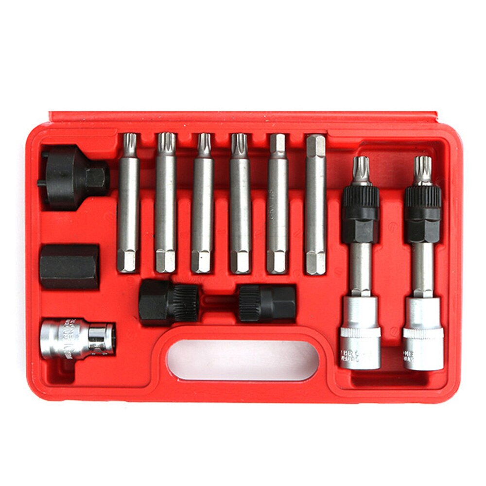 Remskive generator kit reparation fjernelse demontering håndværktøj udskiftning