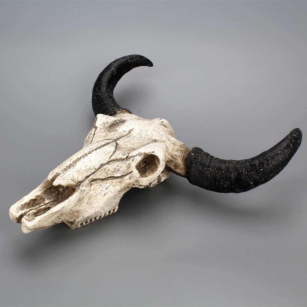 Harpiks tyr ko kranium hoved væg hængende indretning 3d dyr dyreliv skulptur figurer håndværk horn halloween til hjemmet bar