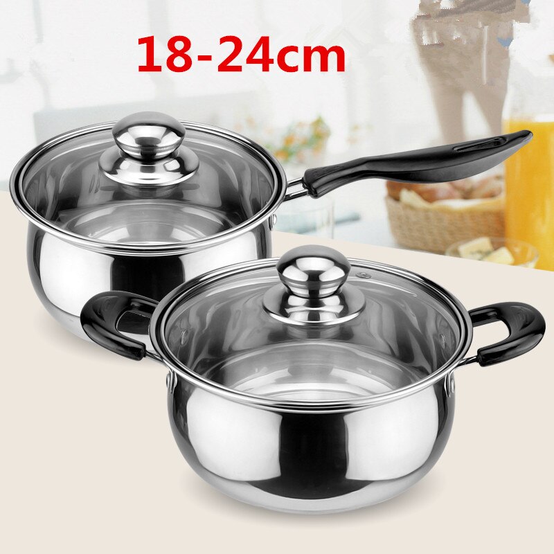 Edelstahl topf Doppelten Boden Suppe Topf Nichtmagnetischen Kochen mehrzweck Kochgeschirr nicht Stock Pfanne induktion Herde verwendet topf